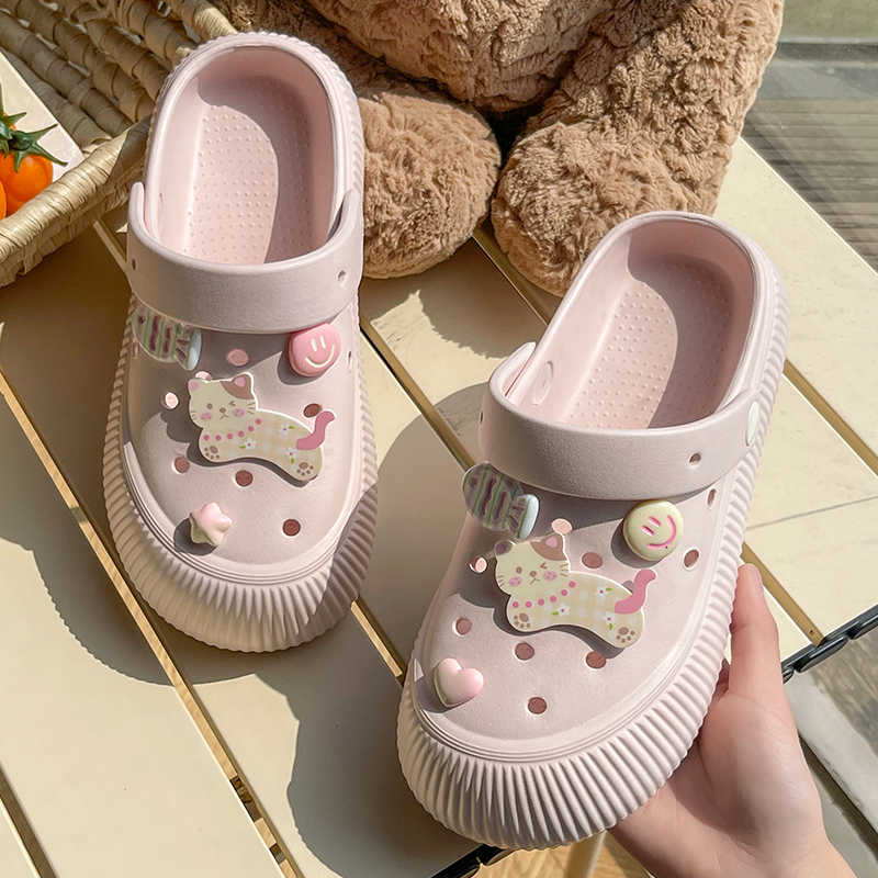 洞洞鞋女夏季2025新款外穿厚底