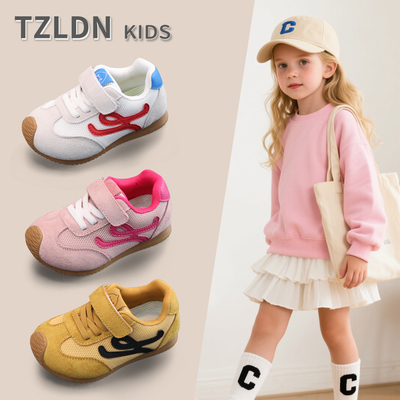 儿童运动鞋2025春秋季新款德训阿甘鞋小童幼儿园鞋男女童宝宝鞋子