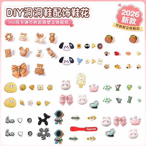利达妮DIY洞洞鞋鞋花2026夏新款