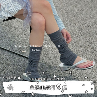 踩脚袜套 LET 韩风薄款 SEE ins街头堆堆袜辣妹半脚棉腿套