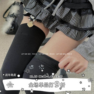 压力加绒瘦腿袜 SEE 防滑点胶大腿袜JK高筒过膝袜长筒袜 LET