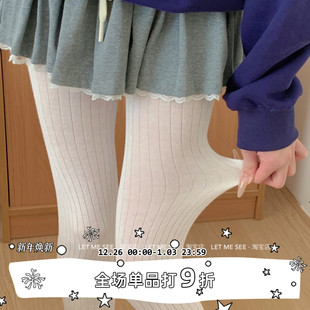 百搭宽条超薄微透肉丝袜打底连裤 SEE 袜显瘦格雷系灰穿搭 LET