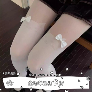 可爱少女立体蝴蝶结打底袜甜妹猫咪连裤 SEE 袜丝袜 LET