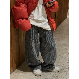 THE LUHAN【闪闪】秋冬会发亮加绒休闲裤亲子装中大童裤子25764