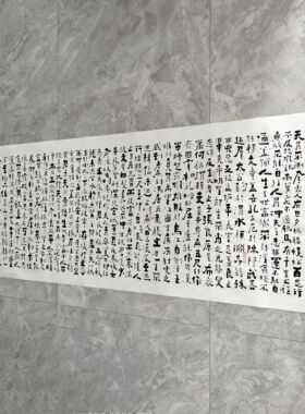 王忠华手写个性创意书法 寒窑赋  办公室客厅茶室书房装饰字画