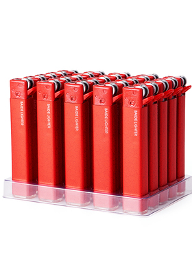 百得F07细款砂轮 打火机 红红火火新年中国红 加厚防爆