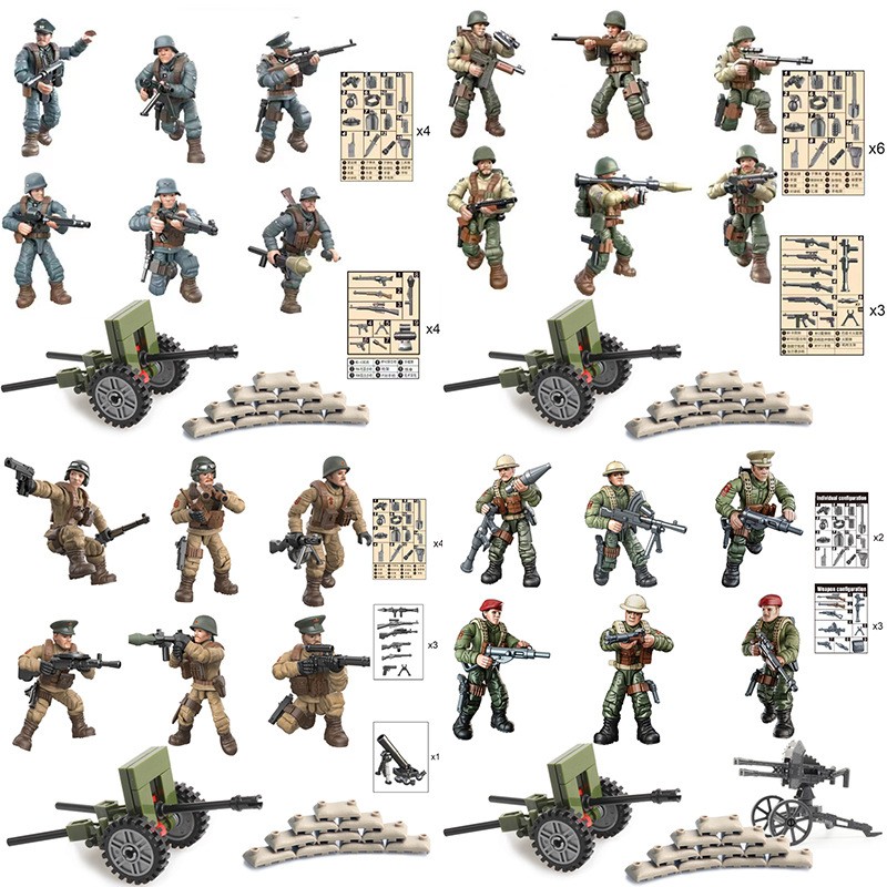 兵人积木特种兵人偶玩具