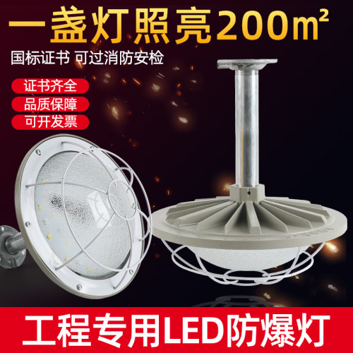 led防爆灯IICT6加油站电子化工厂车间防水防腐三防灯安检专用照明