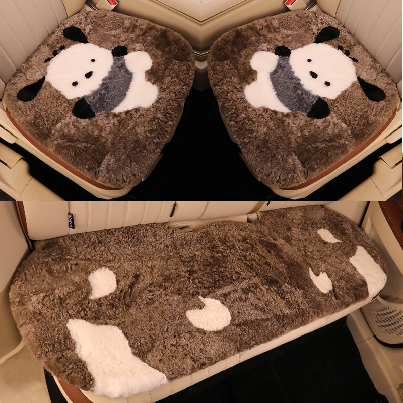 汽车坐垫纯羊毛冬季毛绒卡通三件套新款可爱女冬天保暖半包座椅套,汽车用品/电子/清洗/改装,通用座套/座垫,淘宝优惠券,粉丝福利购,淘宝优惠卷