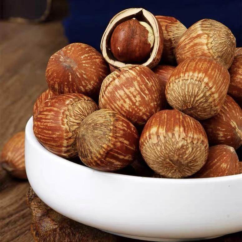 榛子东北特产新鲜开口野生棒子坚果虎皮臻子榛果原味不开口