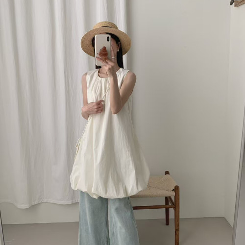 V.STUDIO-夏上新花苞裙配包包连衣裙(配包包)79338
