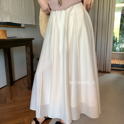 RS.CHOOSE U-26年夏上新法式高腰氛围感百搭大裙摆伞裙半身KA8216