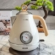 德国北欧复古电热水壶高颜值插电烧水304不锈钢自动断电民宿水壶