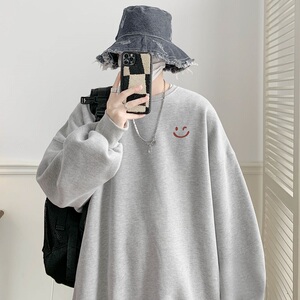 已注册/秋季苹果青色圆领印花卫衣男生打底衫情侣外套WY55733/P35图片