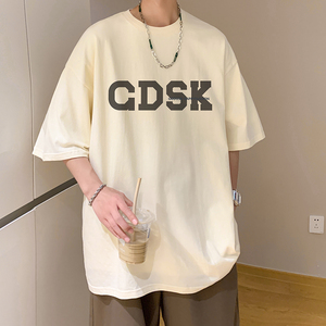 已注册/夏季圆领印花日系短袖T恤男大码体恤打底衫DT5336/P25图片