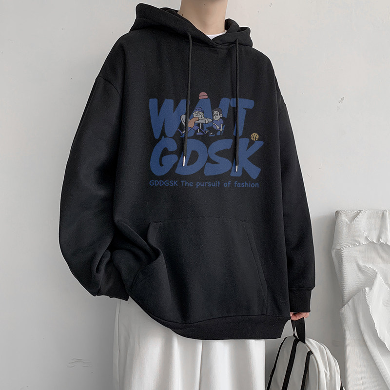 已注册/春季新卡通创意印花连帽套头卫衣男生外套WY7036/P40,男装卫衣,电商B316