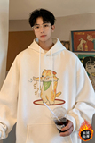 已注册/秋季港风落肩连帽卫衣男生宽松百搭外套WY9537/P45加绒P50，男装卫衣，电商B316