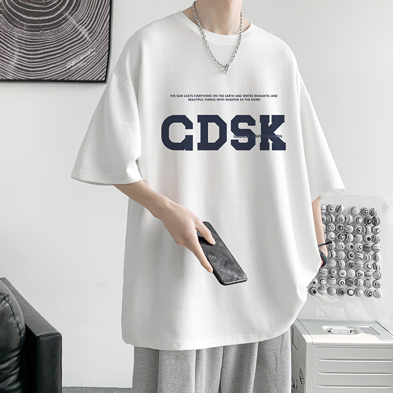 已注册/夏季日系印花半袖短袖T恤男大码体恤打底衫DT5520/P25,男装T恤,电商B316