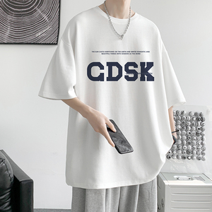 已注册/夏季日系印花半袖短袖T恤男大码体恤打底衫DT5520/P25,透明短袖应该搭配什么样的内衣图片