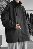 秋季连帽夹克男港风棒球服大码外套魔术贴冲锋衣JK8768/P100，男装夹克，电商B316