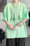 已注册/夏季港风潮流短袖T恤大码复古男体恤打底衫DT8007/P25，男装T恤，电商B316