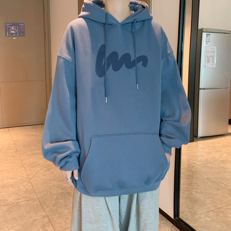 已注册/秋季港风重磅印花男连帽打底衫加厚潮流WY9147/P50加绒P55,男装卫衣,电商B316