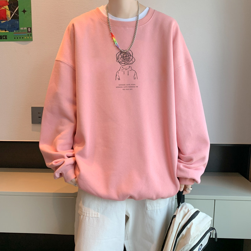 已注册/华棉秋季新男士卫衣小清新风圆领潮流港风外套WY9132/P35,男装卫衣,电商B316