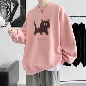 已注册/华棉秋季宽松圆领卫衣男生打底衫大码外套港风WY9214/P35