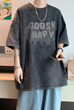 水洗重磅新款夏季港风宽松短袖T恤男生百搭打底衫体恤DT2844/P35，男装T恤，电商B316