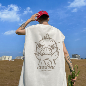 已注册/夏季复古经典背心男生休闲宽松坎肩打底衫 BX2090/P25图片