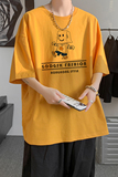 已注册/夏季纯棉印花短袖T恤男情侣宽松打底衫体恤DT6131/P25，男装T恤，电商B316
