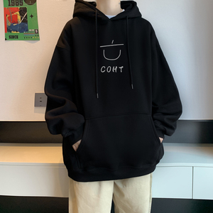 已注册/华棉秋季新茶杯灰色连帽卫衣男宽松打底衫 WY9115/P50图片