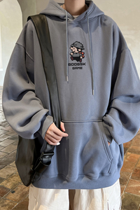 已注册/华棉秋季卫衣男宽松卫衣印花休闲潮流风打底衫 WY1212/P50图片