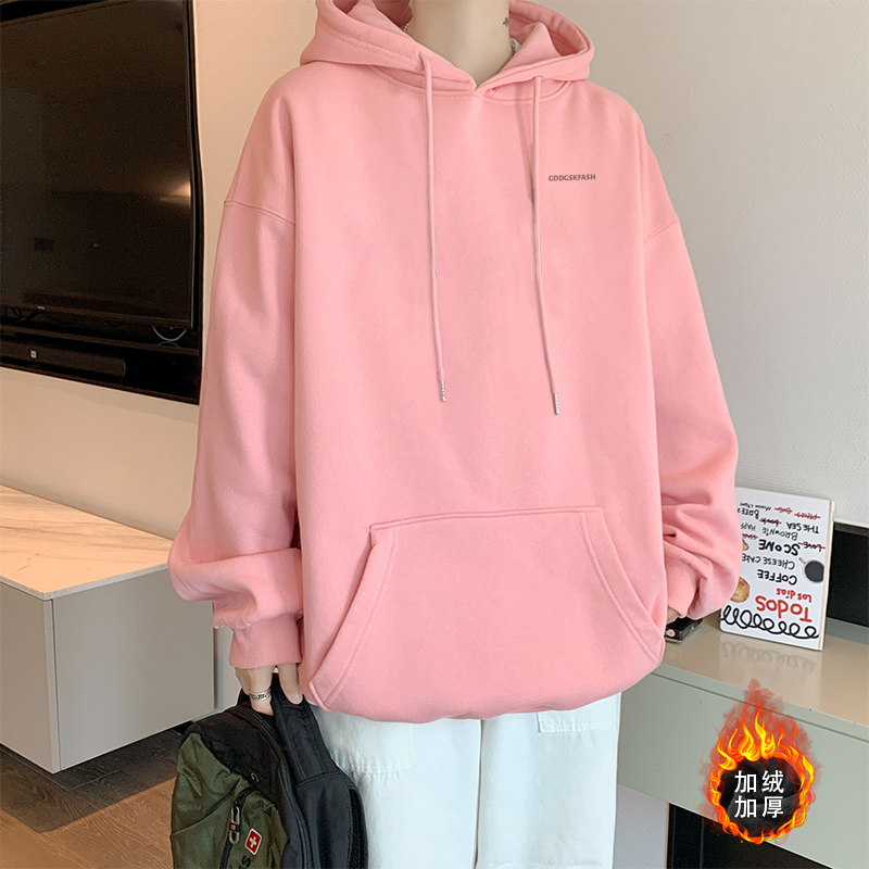 已注册/秋季情侣百搭卫衣男潮加厚宽松上衣青年WY9428/P45加绒P50,男装卫衣,电商B316
