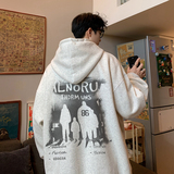 已注册/秋季新复古连帽卫衣男生大码打底衫WY1001/P50加绒P55，男装卫衣，电商B316
