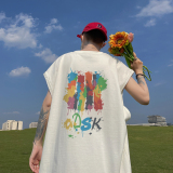 已注册/夏季黑色文艺潮牌背心男生宽松坎肩打底衫BX4030/P25，男装背心/马甲，电商B316