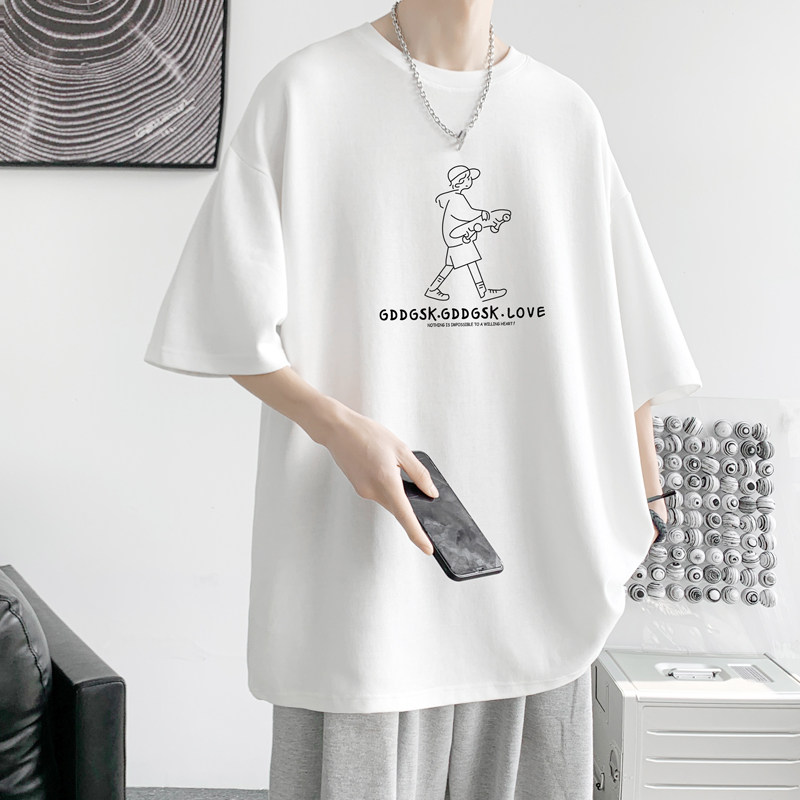 已注册/夏季纯棉简约休闲短袖T恤男大码体恤打底衫DT2010/P25,男装T恤,电商B316