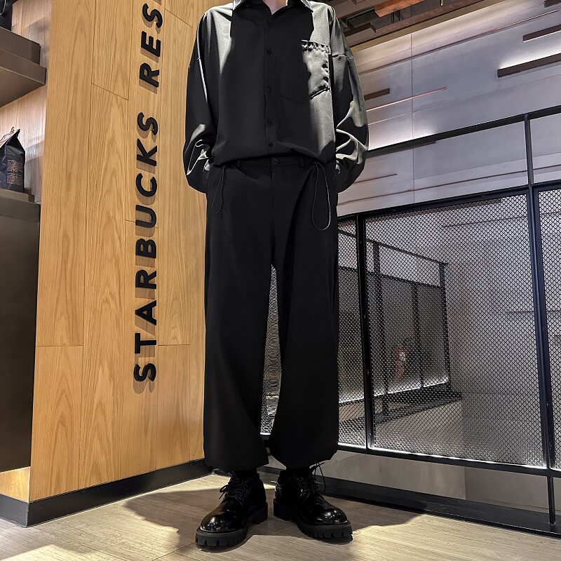 2023春夏季新气质束脚小西裤男休闲宽松西装直筒裤XK3308/P45,男装休闲裤,电商B316