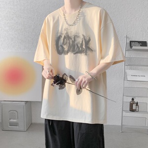 已注册/240G重磅新夏季印花短袖T恤男打底衫半袖体DT8031/P25图片