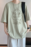 已注册/夏季人物印花休闲短袖T恤男宽松体恤打底衫DT6109/P25，男装T恤，电商B316