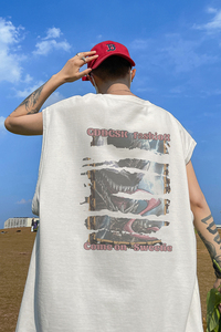 已注册/夏季通勤复古风男宽松休闲背心坎肩打底衫 BX2115/P25图片