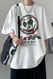 已注册/夏季暗黑风印花短袖T恤男生大码体恤打底衫DT8847/P25，男装T恤，电商B316