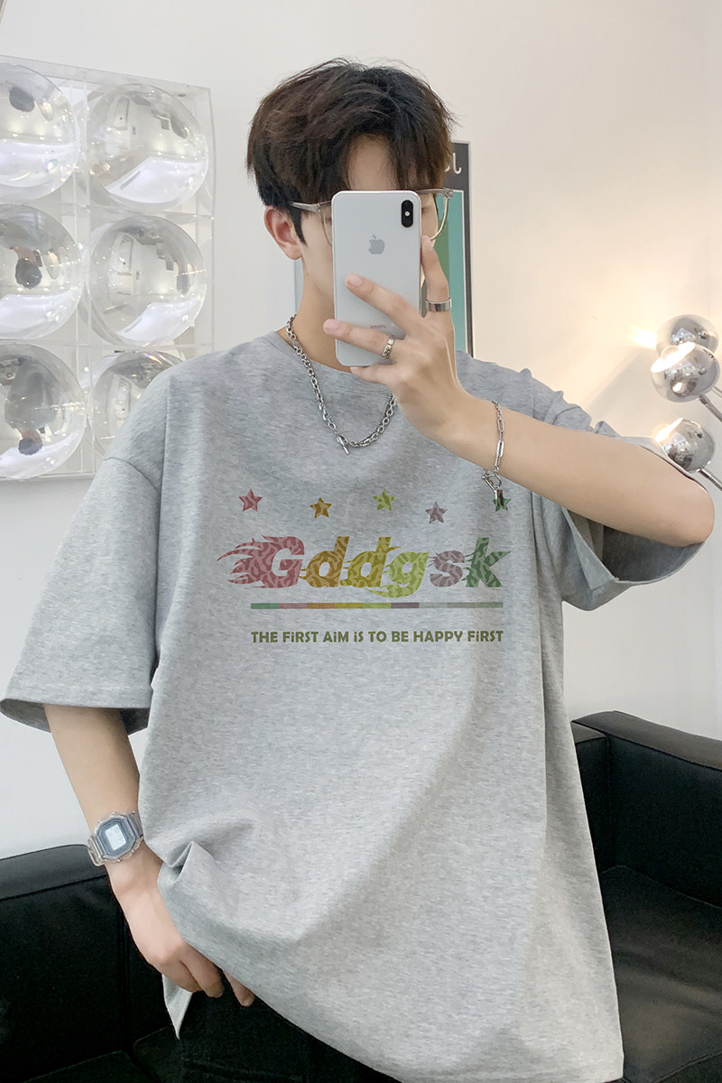 已注册/夏季纯棉半袖印花短袖T恤男情侣打底衫体恤DT3360/P25,男装T恤,电商B316