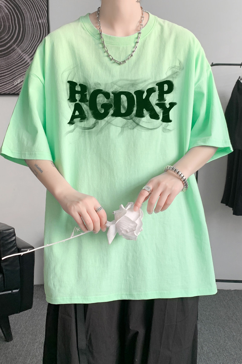 已注册/夏季新纯棉短袖T恤男生港风宽松体恤打底衫DT3586/P25,男装T恤,电商B316