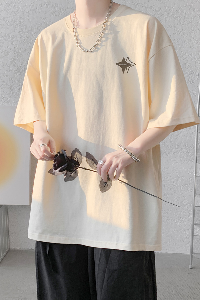 已注册/夏季潮牌印花简约短袖T恤男大码体恤打底衫DT5284/P25,男装T恤,电商B316