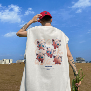 已注册/夏季学院风休闲印花背心男大码坎肩打底衫 BX7122/P25图片