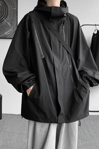 秋冬季防水大码流行工装冲锋衣男休闲风夹克外套 JK2865/P100图片