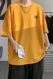 已注册/夏季日系印花情侣短袖T恤男大码体恤打底衫DT5284/P25，男装T恤，电商B316