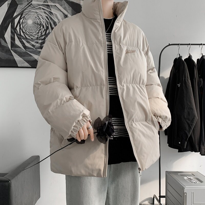 已注册/粉红色冬季立领羽绒棉服男加厚棉服袄大码外套MY3598/P88,男装棉衣,电商B316