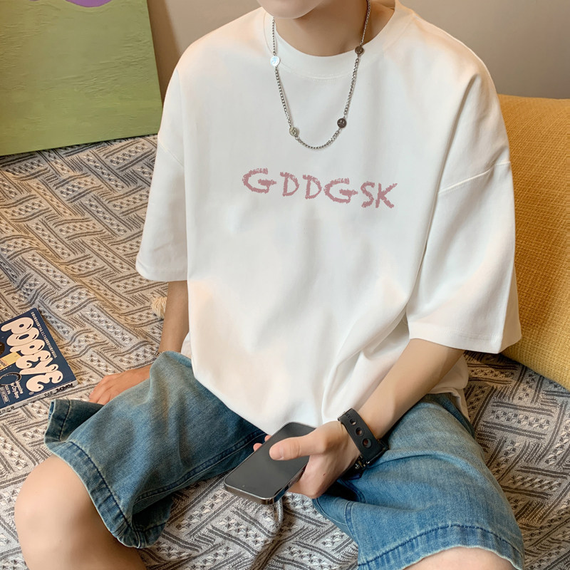 已注册/夏季纯棉百搭印花短袖T恤男大码体恤打底衫DT5955/P25,男装T恤,电商B316